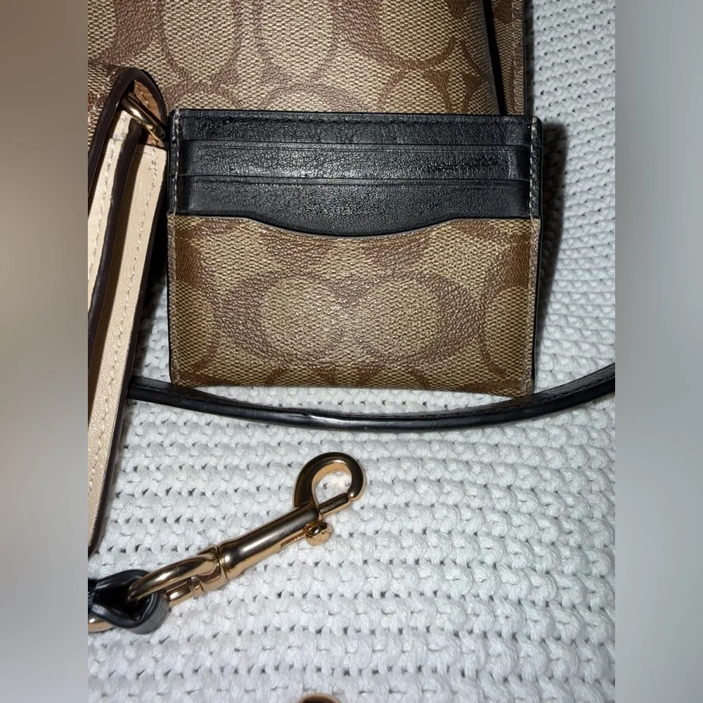 Coach Brown and Black Shoulder Bag Set - Picture 10 of 10